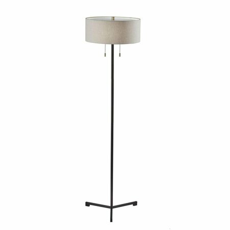 HOMEROOTS Black Metal Floor Lamp16 x 16 x 60 in. 372842